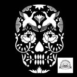 Sticker Tête de Mort Mexicaine Dessin