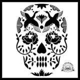Sticker Tête de Mort Mexicaine Dessin