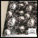 Sticker Tête de Mort Noir et Blanc