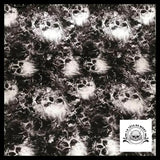 Sticker Tête de Mort Noir et Blanc