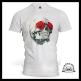 T-Shirt Crâne Fleuri