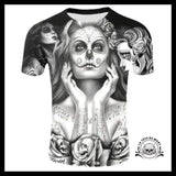 T-shirt Tête de Mort Calavera Femme