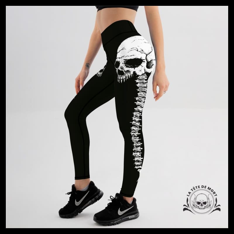 Legging T te de Mort Colonne Vertebrale La T te de Mort