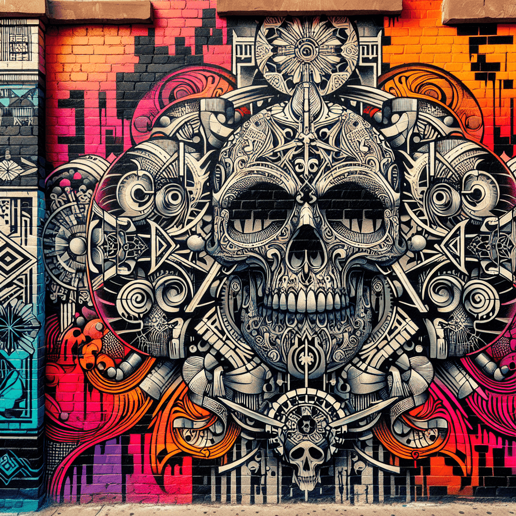 L'Art du Graffiti Gothique : Fusion entre Têtes de Mort & Culture Urbaine