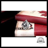 Bague As de Pique (Acier)