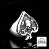 Bague As de Pique (Acier)