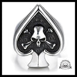 Bague As de Pique (Acier)