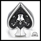 Bague As de Pique (Acier)