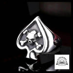 Bague As de Pique (Acier)