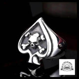 Bague As de Pique (Acier)