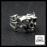Bague Biker Homme (Argent)