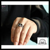 Bague Biker Homme (Argent)