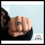 Bague Biker Homme (Argent)