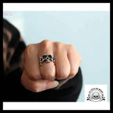 Bague Biker Homme (Argent)