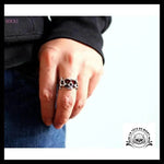 Bague Biker Homme (Argent)