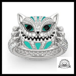 Bague chat alice au pays des merveilles