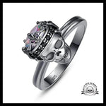 Bague Couronne Skull (Acier)