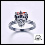 Bague Couronne Skull (Acier)