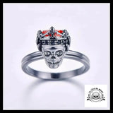 Bague Couronne Skull (Acier)