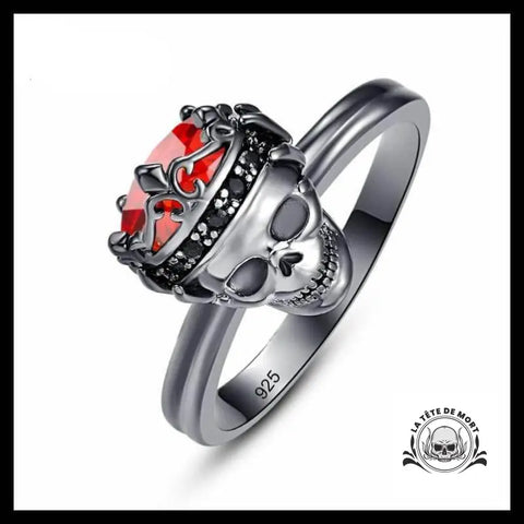 Bague Couronne Skull (Acier)