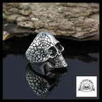 Bague Crâne Araignée (Acier)