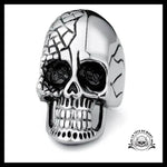 Bague Crâne Araignée (Acier)