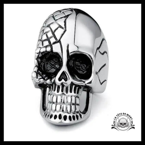 Bague Crâne Araignée (Acier)