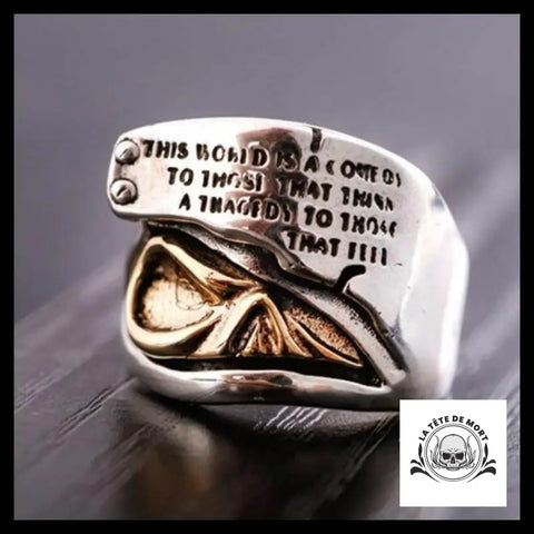 Bague Crâne En Argent