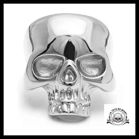 Bague Crâne Biker (Acier)