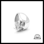 Bague Crâne Biker (Acier)
