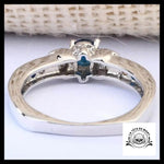 Bague Crâne Bleu (Acier)