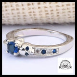 Bague Crâne Bleu (Acier)