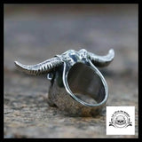 Bague Crâne Buffle