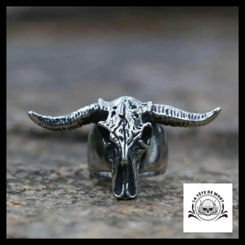 Bague Crâne Buffle