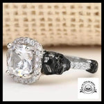Bague Crâne Diamant (Acier)