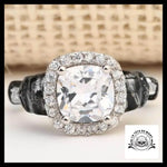 Bague Crâne Diamant (Acier)