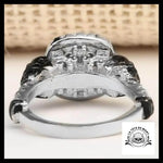 Bague Crâne Diamant (Acier)