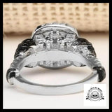 Bague Crâne Diamant (Acier)