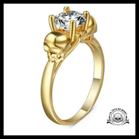 Bague Crâne Femme (Acier)
