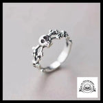 Bague Crâne Femme En Argent