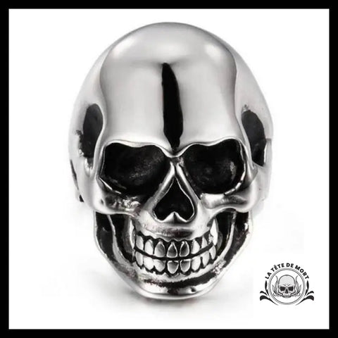Bague Crâne Fendu (Acier)