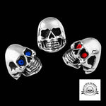 Bague Crâne Fendu (Acier)