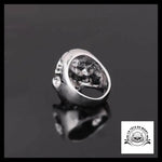 Bague Crâne Fissuré (Acier)