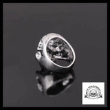 Bague Crâne Fissuré (Acier)