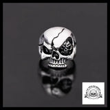 Bague Crâne Fissuré (Acier)