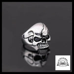 Bague Crâne Fissuré (Acier)