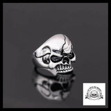 Bague Crâne Fissuré (Acier)
