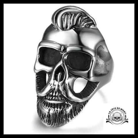 Bague Crâne Hipster (Acier)