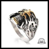 Bague Crâne Homme (Acier)