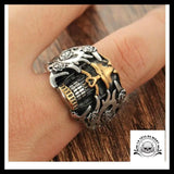 Bague Crâne Homme (Acier)
